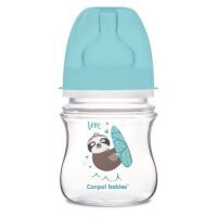 CANPOL EasyStart butelka antykolkowa szerokootworowa TOYS 120 ml NIEBIESKA 35/220