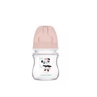 CANPOL EasyStart butelka antykolkowa szerokootworowa TOYS 120 ml RÓŻOWA 35/220