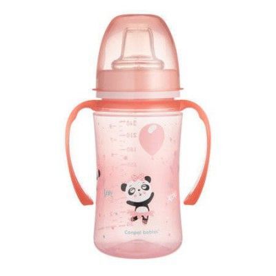 Canpol Babies Kubek treningowy EasyStart 6m+ różowy 240ml, 1szt.