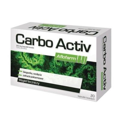 CARBO ACTIV AFLOFARM 200 mg 20 kapsułek