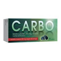 CARBO MEDICINALIS MF 250 mg 20 tabletek