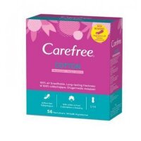 CAREFREE Cotton Wkładki higieniczne, 56 sztuk