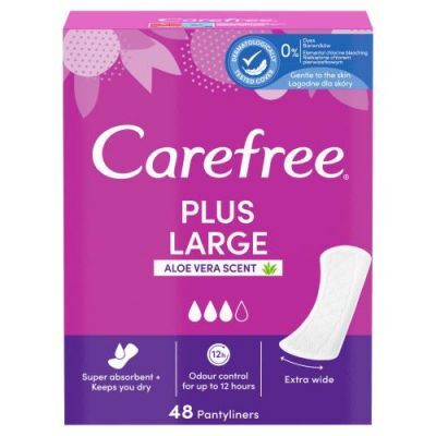 CAREFREE Plus Large Aloe Vera Scent Wkładki higieniczne, 48szt.