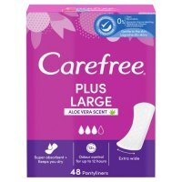 CAREFREE Plus Large Aloe Vera Scent Wkładki higieniczne, 48szt.