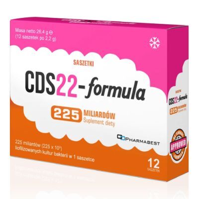 CDS22-formula 225 mld proszek do sporządzenia zawiesiny, 12 sasz. (dawniej Vivomixx)
