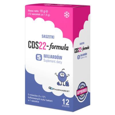 CDS22-formula 5 mld proszek do sporządzenia zawiesiny o smaku borówkowym, 12 sasz. (dawniej Vivomixx)
