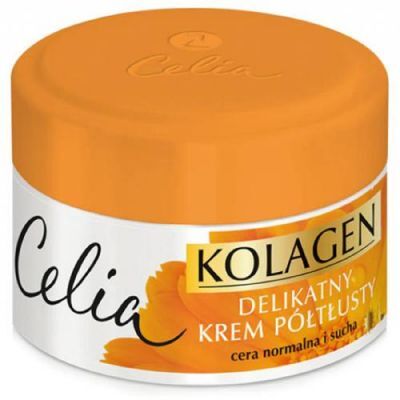CELIA Kolagen Delikatny krem półtłusty do cery normalnej i suchej z Nagietkiem, 50ml