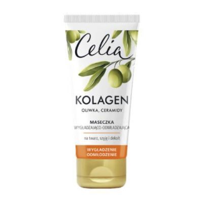 CELIA Kolagen Maseczka do twarzy wygładzająco-odmładzająca Oliwka, 60ml