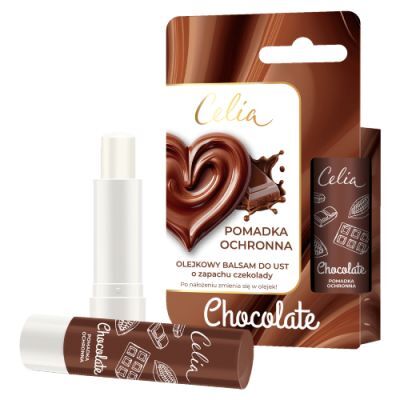 Celia Pomadka ochronna Olejkowy balsam do ust Czekolada, 4 g
