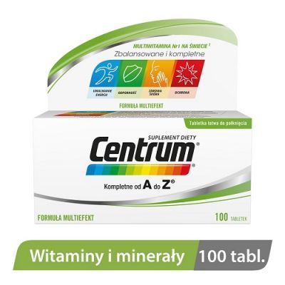 CENTRUM KOMPLETNE od A do Z 100 tabletek
