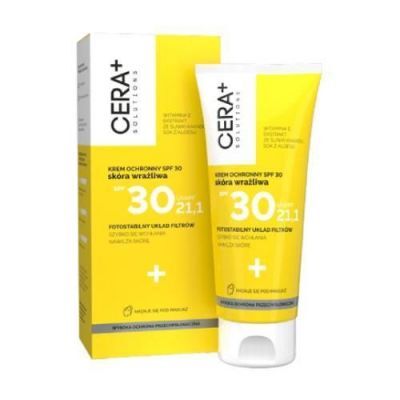 CERA+ Solutions Krem ochronny SPF30 skóra wrażliwa, 50ml KRÓTKA DATA 28.02.2026