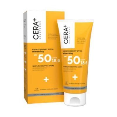 CERA+ Solutions Krem ochronny SPF50 mineralny, 50ml KRÓTKA DATA 28.02.2026