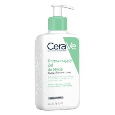 CeraVe Oczyszczający żel do mycia dla skóry normalnej i tłustej, 236 ml