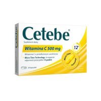 Cetebe Witamina C 500mg, 30 kaps.