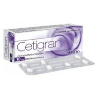 Cetigran 10 mg, 10 tabl. powl.