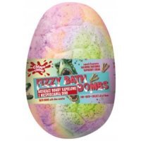 CHLAPU CHLAP Musująca bomba kąpielowa Jajo dinozaura z niespodzianką Bąbelkowa oranżada, 140g