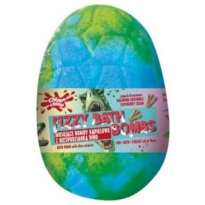 CHLAPU CHLAP Musująca bomba kąpielowa Jajo dinozaura z niespodzianką Funky cola, 140g