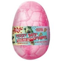 CHLAPU CHLAP Musująca bomba kąpielowa Jajo dinozaura z niespodzianką Malinowa śmietanka, 140g