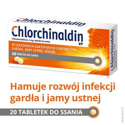 CHLORCHINALDIN VP 20 tabletek
