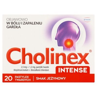 CHOLINEX INTENSE - smak jeżynowy - 20 tabletek