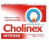 CHOLINEX INTENSE smak miodowo-cytrynowy 20 tabletek do ssania