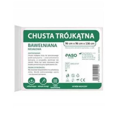 Chusta Trójkątna bawełniana niejałowa PASOMED, 1 szt