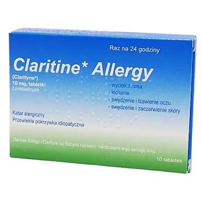Claritine Allergy 10 mg, 10 tabletek (DELFARMA)