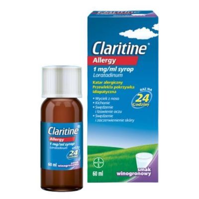 CLARITINE ALLERGY syrop o smaku brzoskwiniowym  1mg/ml  60 ml