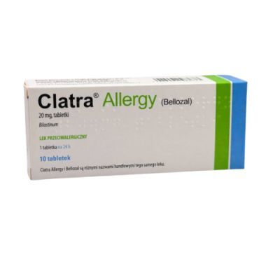 Clatra Allergy 20 mg, 10 tabl. - lek przeciwalergiczny