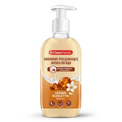 CleanHands Kremowe mydło do rąk Jaśmin i Bursztyn, 500 ml