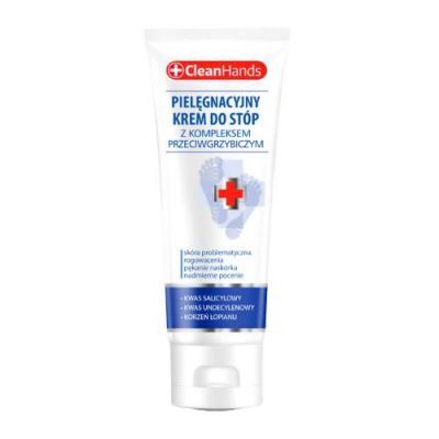 CleanHands Pielęgnacyjny krem do stóp z kompleksem przeciwgrzybiczym, 75 ml