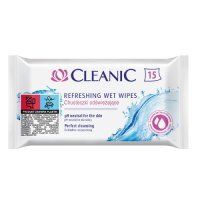 CLEANIC Chusteczki odświeżające, 15 szt.