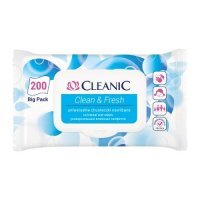 Cleanic Chusteczki Uniwersalne nawilżane Clean&amp;Fresh, 200szt.