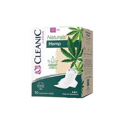 CLEANIC NATURALS Hemp Day Podpaski, 10szt.