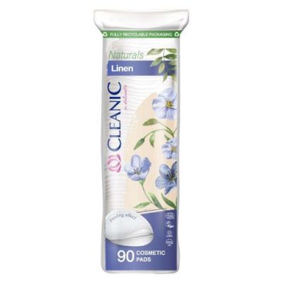 CLEANIC NATURALS LINEN Płatki kosmetyczne, 90szt.
