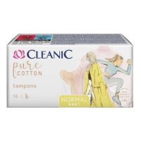 Cleanic Pure Cotton Normal Tampony, 16 szt.