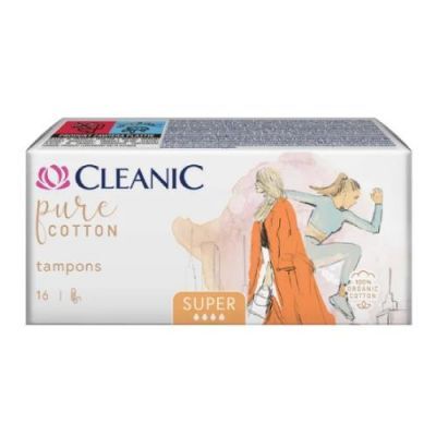 Cleanic Pure Cotton Super Tampony, 16 szt.