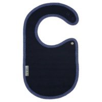 Clickbibs Śliniak granat-groszki białe