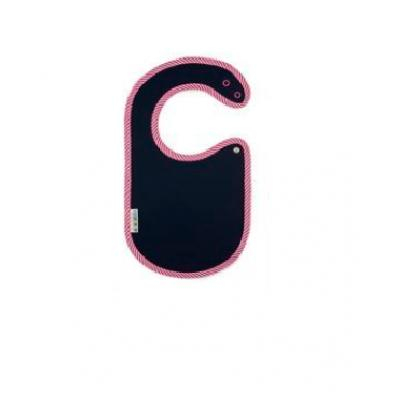 Clickbibs Śliniak granat-paski biało-róż