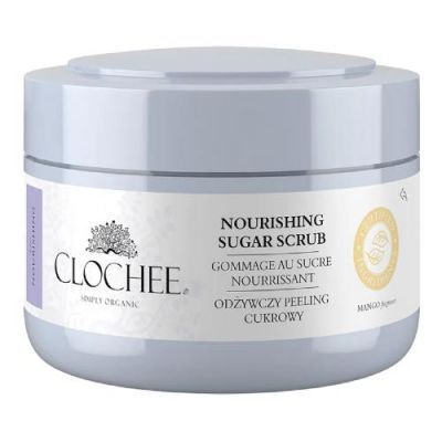 CLOCHEE Peeling do ciała cukrowy - pestki malin i masło shea, 250g