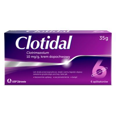 CLOTIDAL krem dopochwowy 35g + 6 aplikatorów