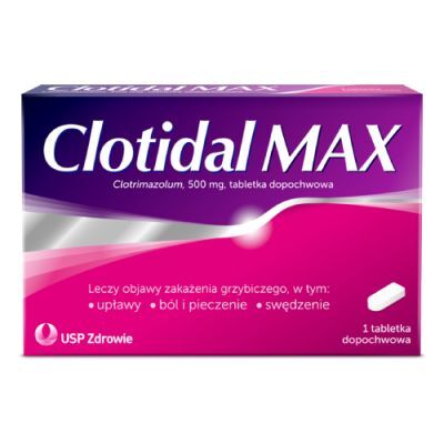 CLOTIDAL MAX 500 mg 1 tabletka dopochwowa