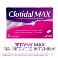 CLOTIDAL MAX 500 mg 1 tabletka dopochwowa