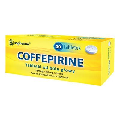 COFFEPIRINE Tabletki od bólu głowy, 50 tabl.