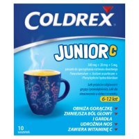 Coldrex Junior C, 10 saszetek - lek z paracetamolem