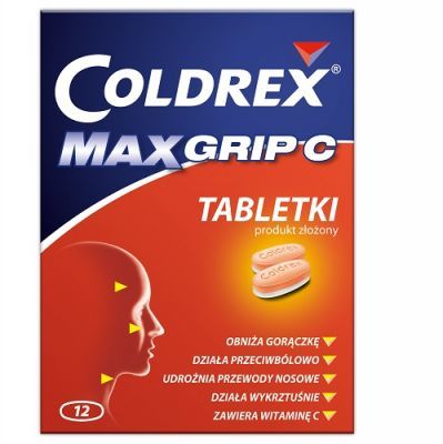 COLDREX MAXGRIP C 12 tabletek