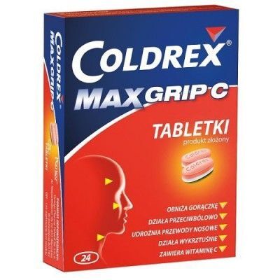 Coldrex MaxGrip C, 24 tabletki