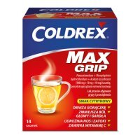 COLDREX MAXGRIP o smaku cytrynowym 14 saszetek
