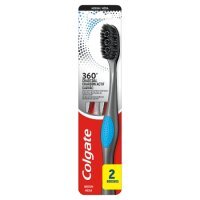Colgate 360 Deep Clean Charcoal Szczoteczka do zębów średnia, 2 szt.