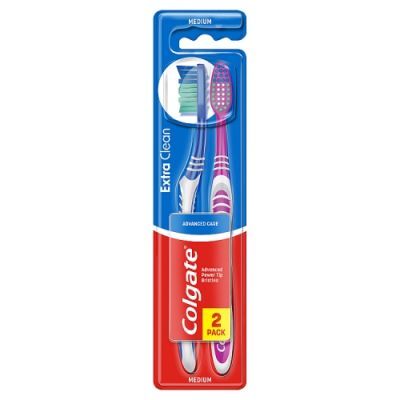Colgate Extra Clean Szczoteczka do zębów średnia, 2 szt.